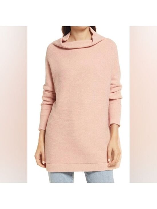Free People Sweaters - FREE PEOPLE Ottoman Slouchy Tunic In Dusty Pink size M in EUC